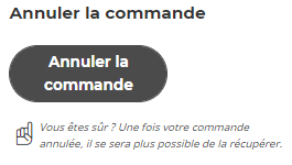 Comment annuler ou modifier ma commande ?